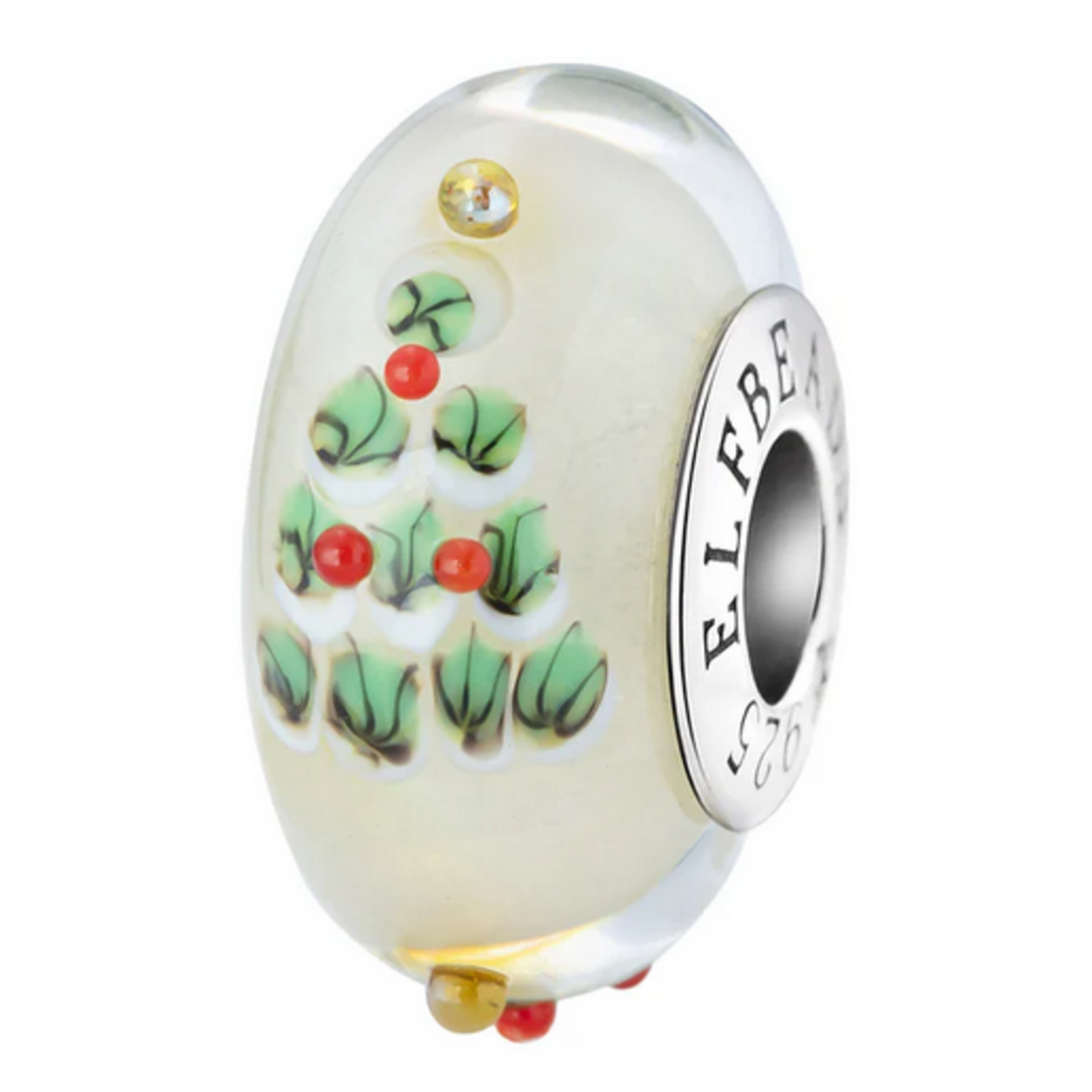Elfbeads Christmas Tree Wonderland Joy Charm - Artisan Glass