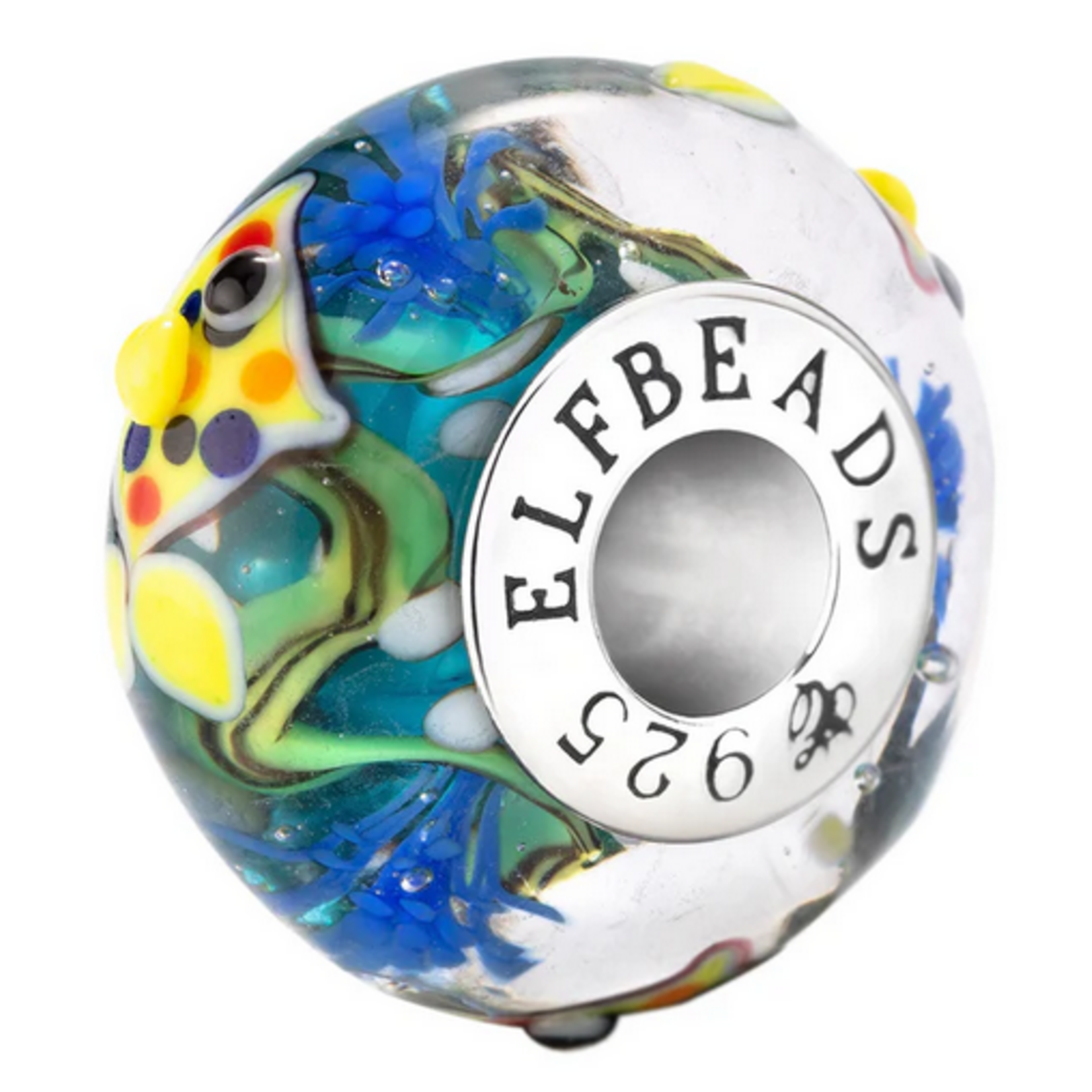 Elfbeads Dotfin Drifter Charm - Artisan Glass