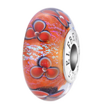 Elfbeads Fireside Petals Charm - Artisan Glass