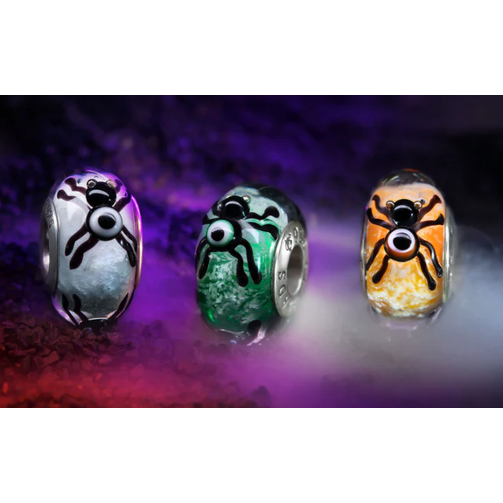 Elfbeads Ghostly Watcher Starlight Charm - Artisan Glass