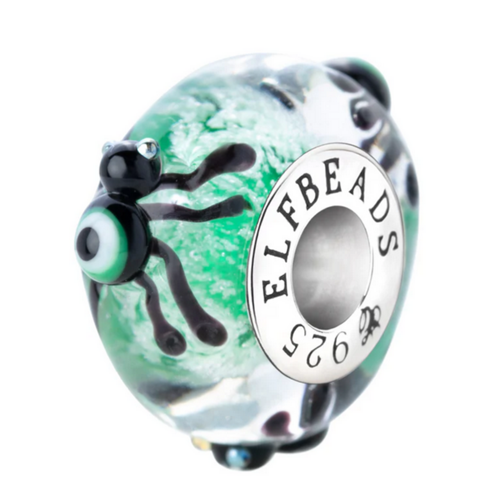 Elfbeads Ghostly Watcher Starlight Charm - Artisan Glass