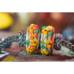 Elfbeads Golden Harvest Patch Charm - Artisan Glass