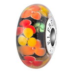 Elfbeads Harvest Twilight Petals Charm - Artisan Glass
