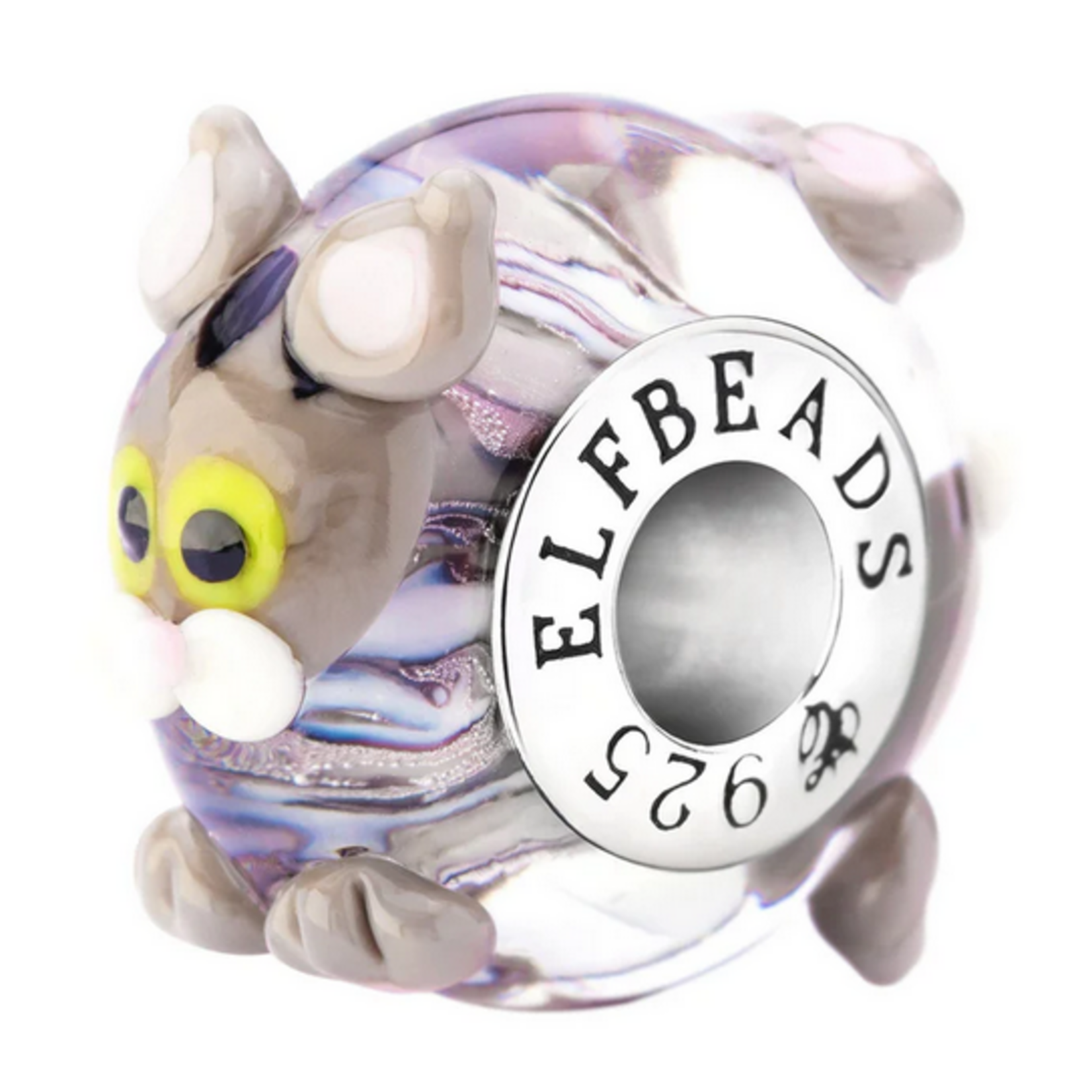 Elfbeads Heart of Gentle Love Charm - Artisan Glass