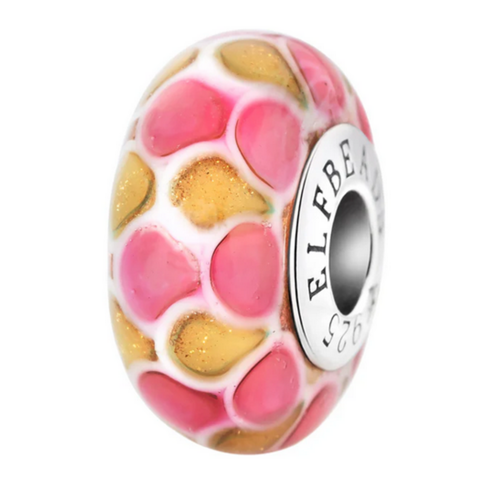 Elfbeads Imperial Passion Scales Charm - Artisan Glass