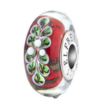 Elfbeads Merry Berry Wreath Charm - Artisan Glass