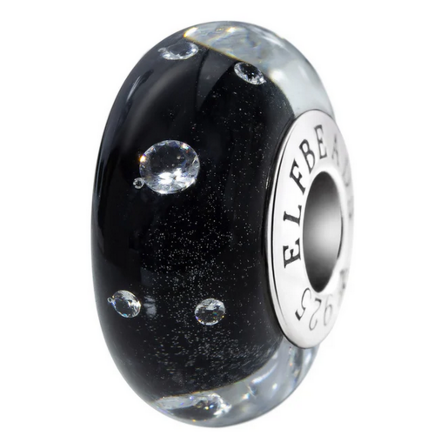 Elfbeads Midnight Monroe Charm - Artisan Glass