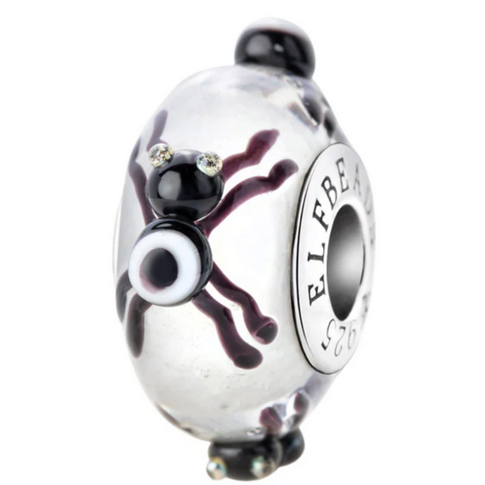 Elfbeads Nightmare Watcher Starlight Charm - Artisan Glass