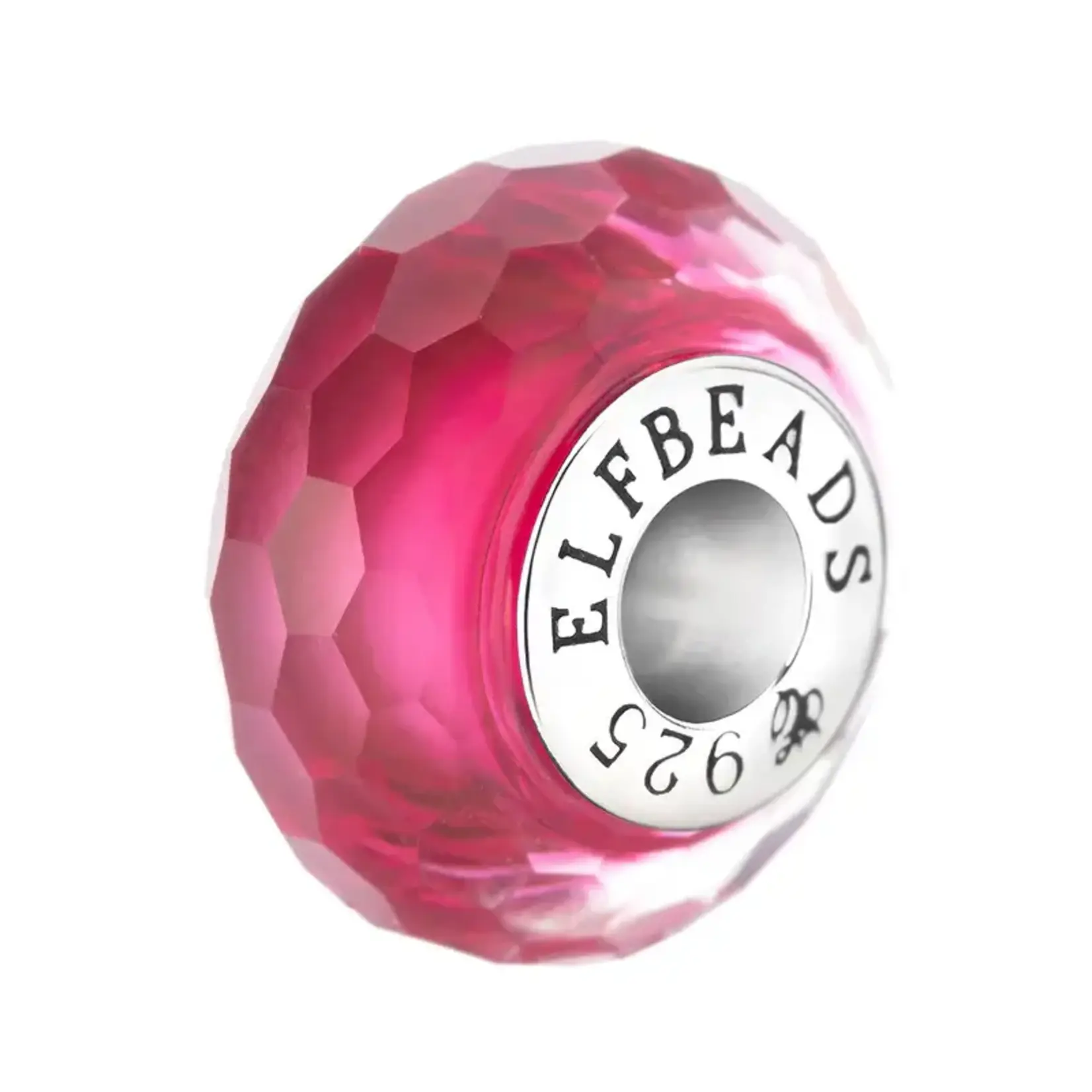 Elfbeads Fuchsia Fractal Charm - Artisan Glass