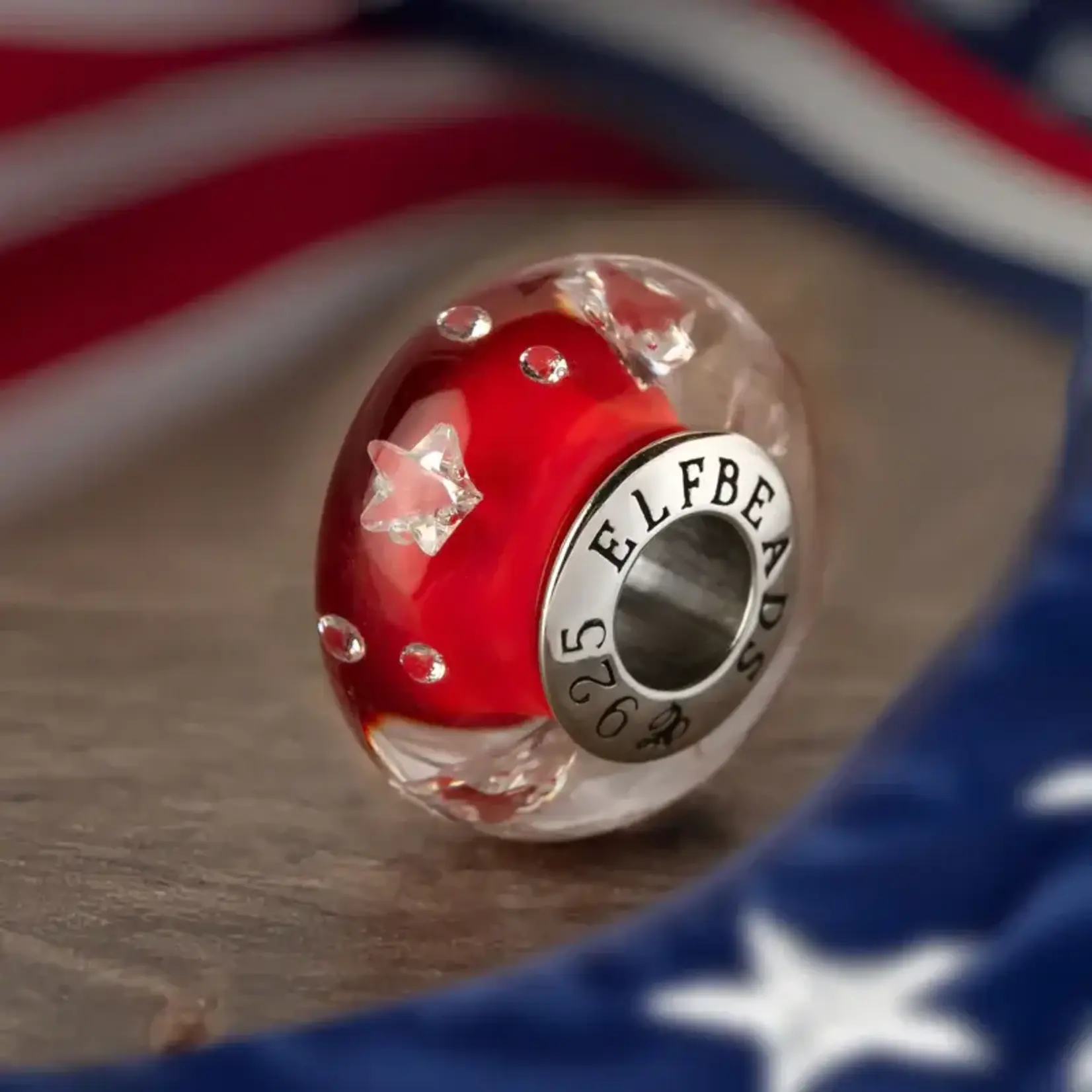 Elfbeads Courage Stars Charm - Artisan Glass