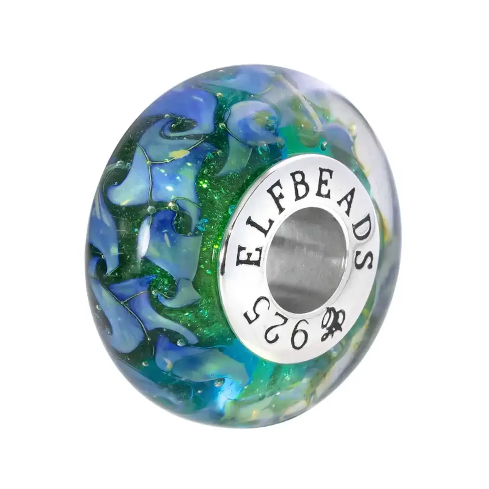 Elfbeads Emerald Night Wonder Charm - Artisan Glass