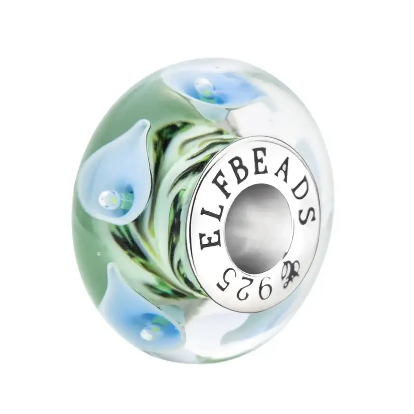 Elfbeads Forever Lilies-Harmony Charm - Artisan Glass