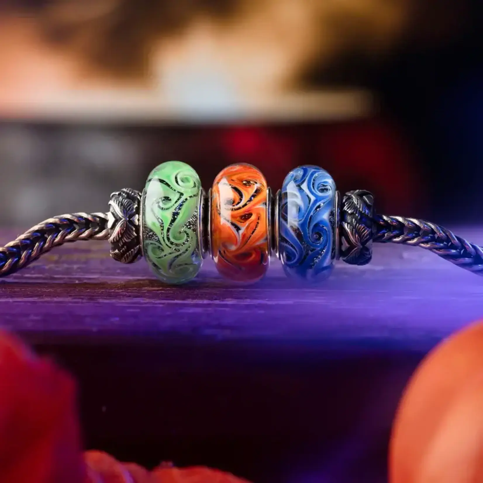 Elfbeads Inferno Spellfire Charm - Artisan Glass