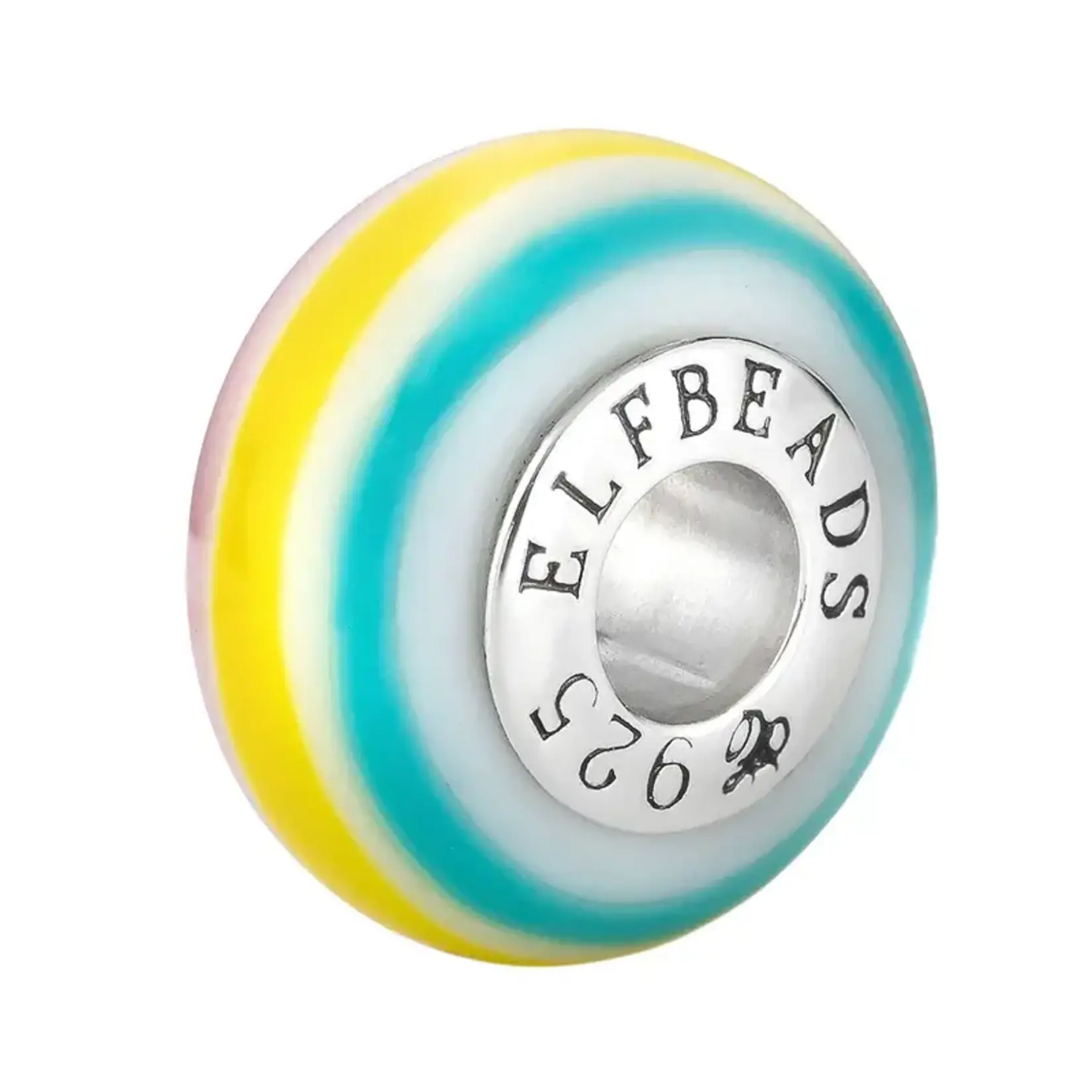 Elfbeads Joyful Bunny Trail Charm - Artisan Glass