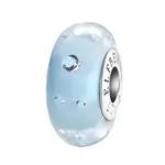 Elfbeads Light Blue Monroe Charm - Artisan Glass