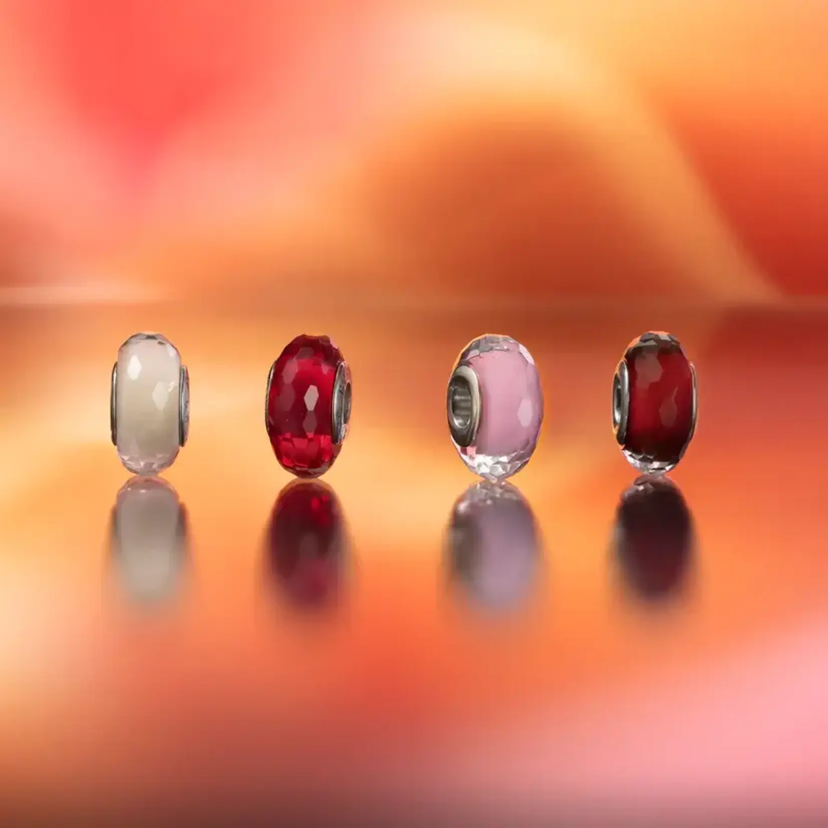 Elfbeads Garnet Fractal Charm - Artisan Glass