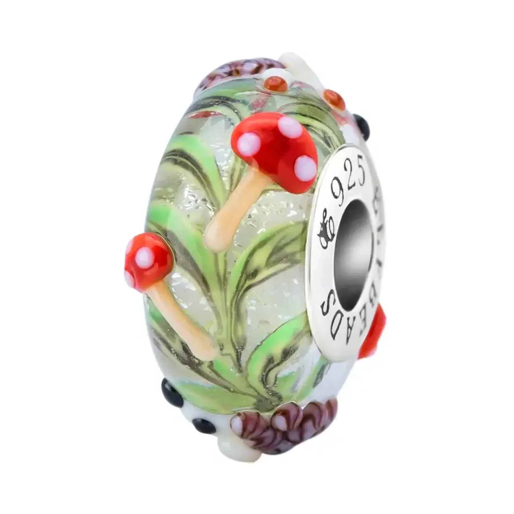 Elfbeads Mushie Keeper Charm - Artisan Glass