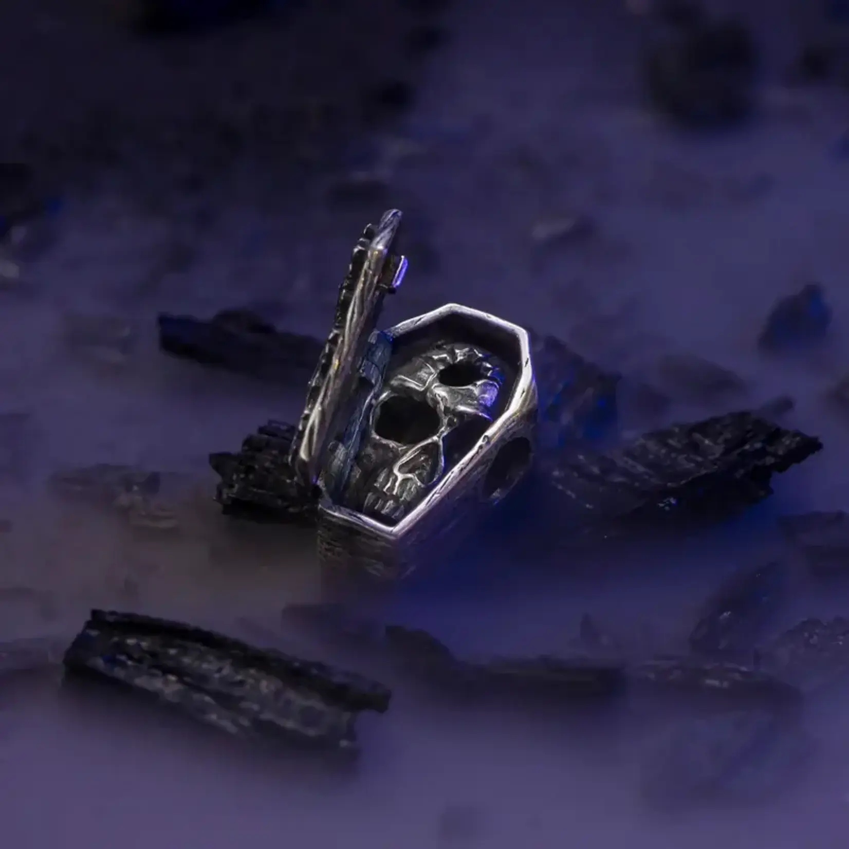 Elfbeads Coffin of Dracula Charm - Sterling Silver