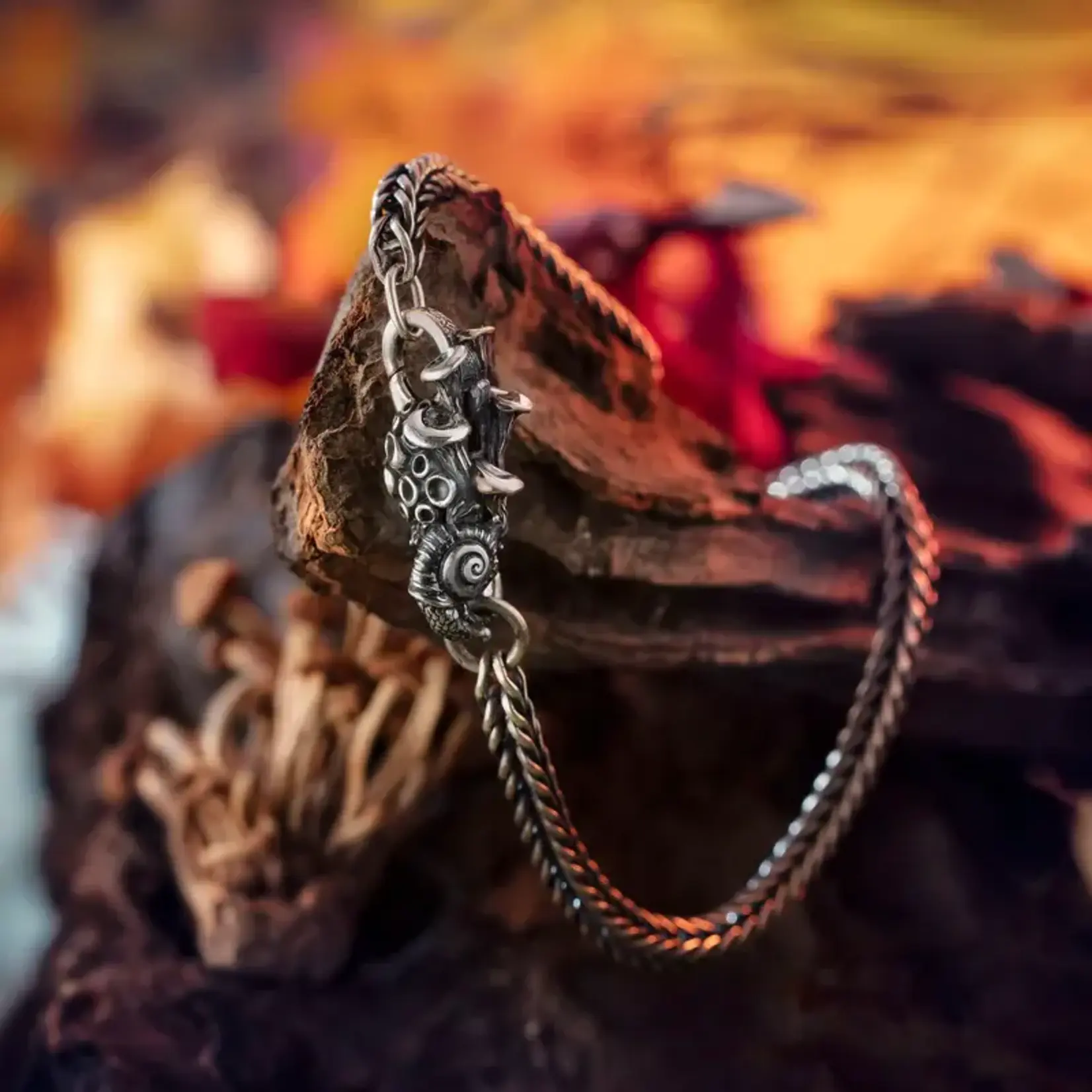 Elfbeads Mushroom Lock - Sterling Silver