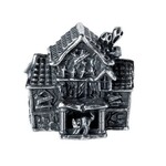 Elfbeads Haunted House Charm - Sterling Silver