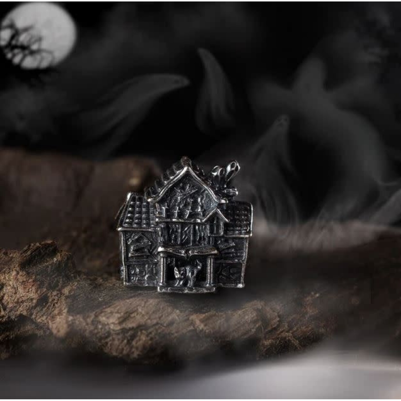 Elfbeads Haunted House Charm - Sterling Silver