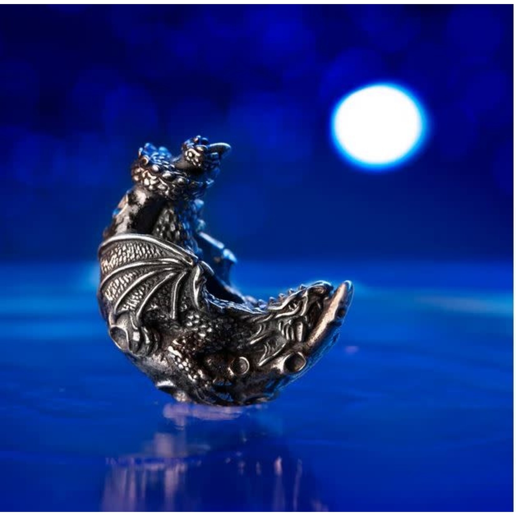 Elfbeads The Crescent Dragon Charm - Masterpiece Sterling Silver