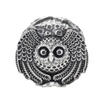 Elfbeads Moon Owl Charm - Sterling Silver