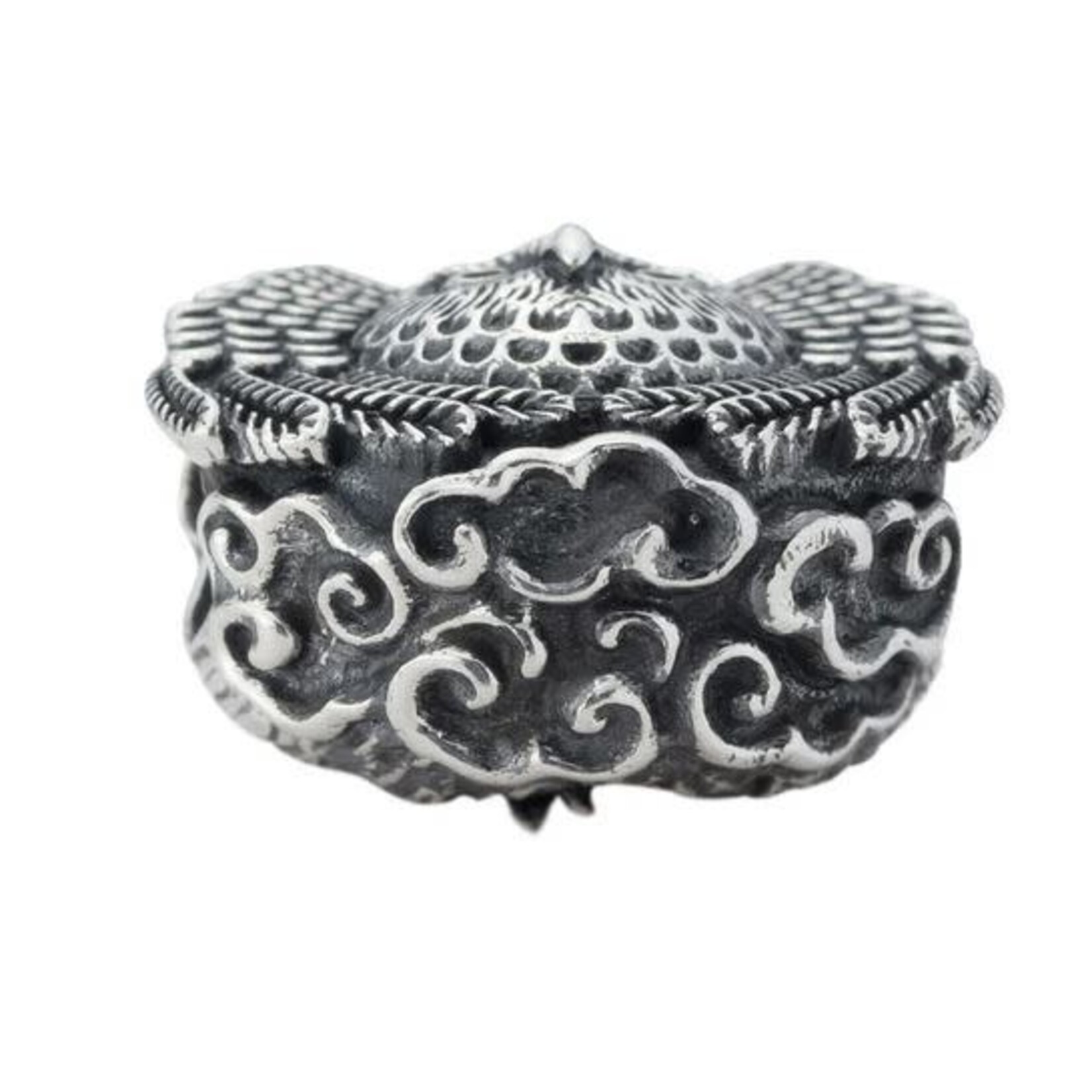 Elfbeads Moon Owl Charm - Sterling Silver