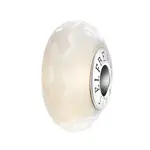 Elfbeads Cream Fractal Charm - Artisan Glass