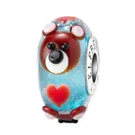 Elfbeads Daydream Bear Hug Charm - Artisan Glass