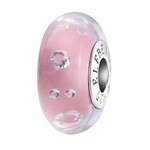 Elfbeads Baby Pink Monroe Charm - Artisan Glass