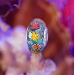 Elfbeads Carol's Ocean Dream Fractal Charm - Artisan Glass