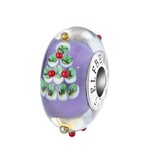 Elfbeads Christmas Tree Lavender Wonderland Charm - Artisan Glass