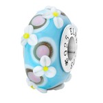 Elfbeads Easter Blossoms Sky Charm - Artisan Glass