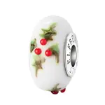 Elfbeads Winter Hollylight Charm - Artisan Glass