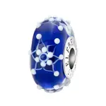 Elfbeads Diamond Snowflakes Charm - Artisan Glass
