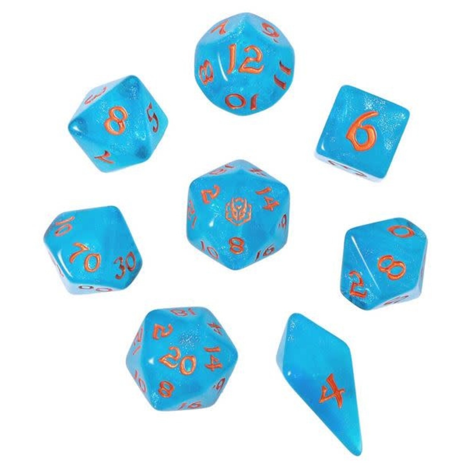 Wyrmforged: Ray of Frost 8 Die Polyhedral Dice Set