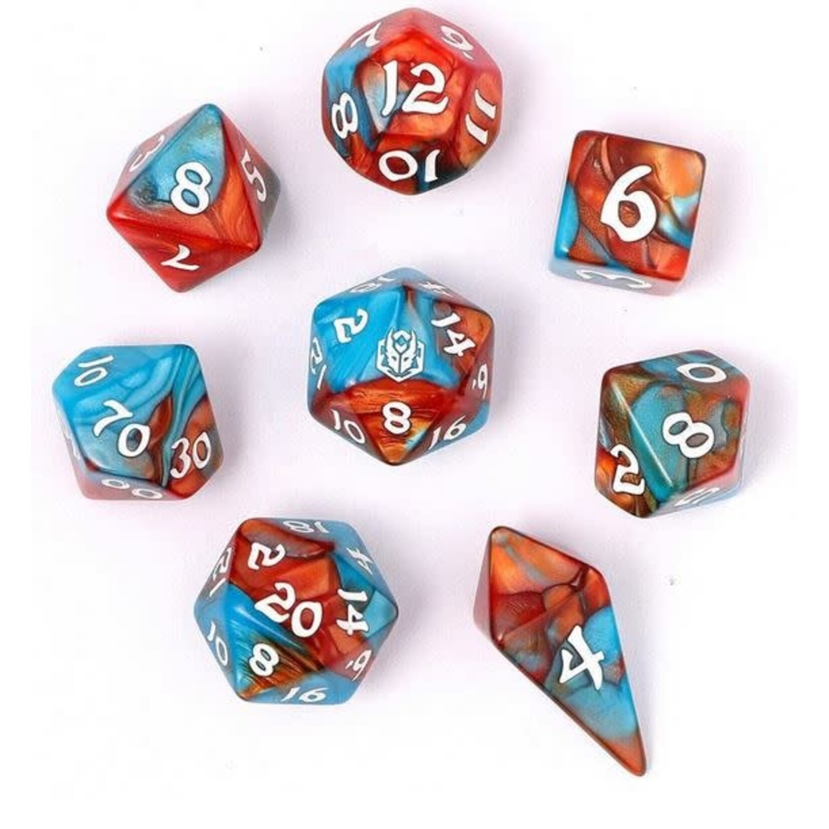 Wyrmforged: Bard's Cloak 8 Die Polyhedral Dice Set