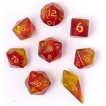 Wyrmforged: Phoenix Feather 8 Die Polyhedral Dice Set