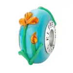 Elfbeads Tiger Lilies Bouquet Charm - Artisan Glass