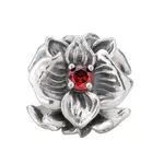 Elfbeads Crystal Orchid Passion Charm - Sterling Silver