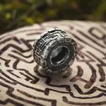 Elfbeads Labyrinth Spacer Charm - Sterling Silver