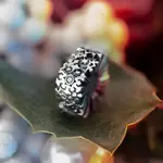 Elfbeads Snowflake Spacer Charm - Sterling Silver