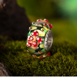 Elfbeads Mushroom Oasis-Red Charm - Artisan Glass