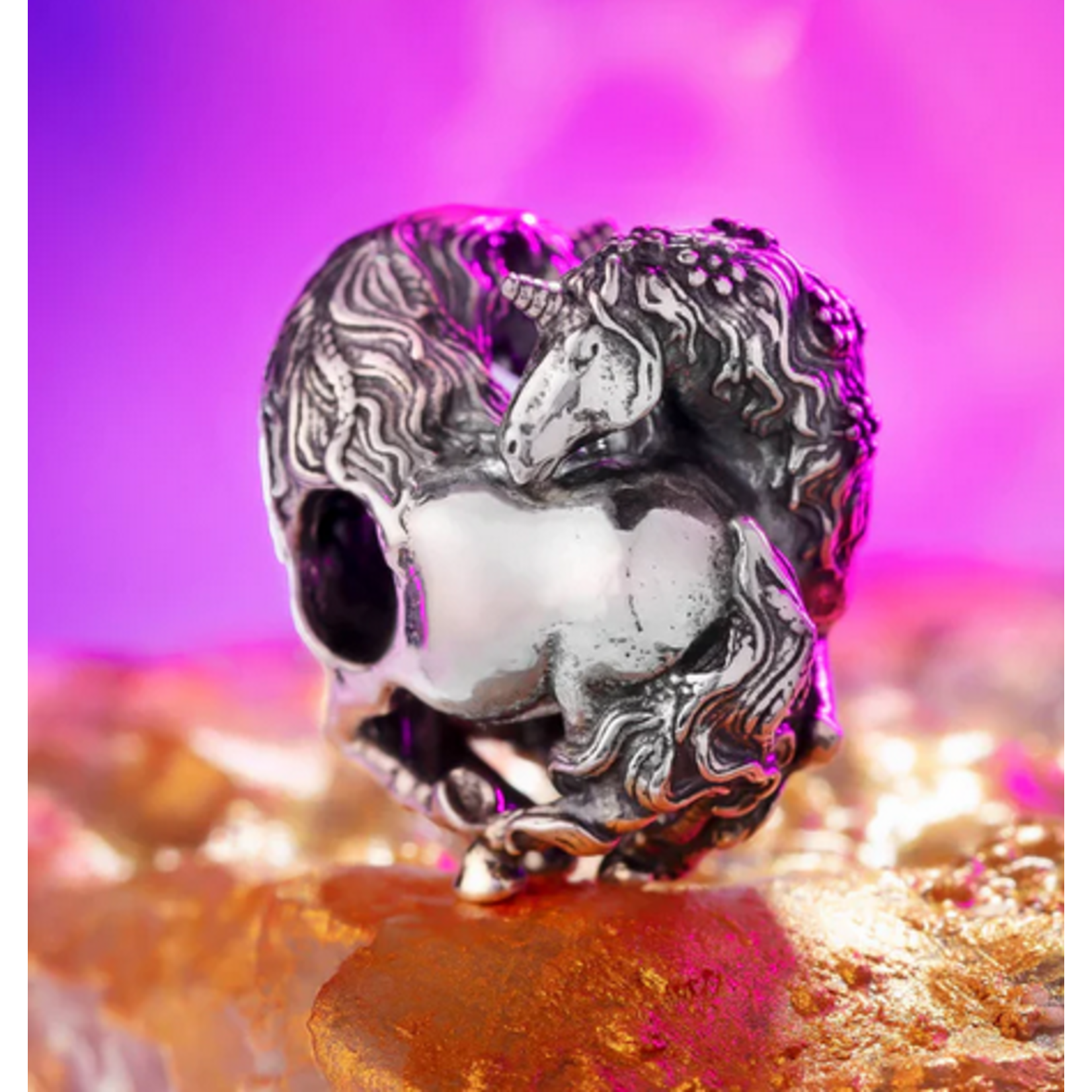 Elfbeads The Unicorns Charm - Masterpiece Sterling Silver