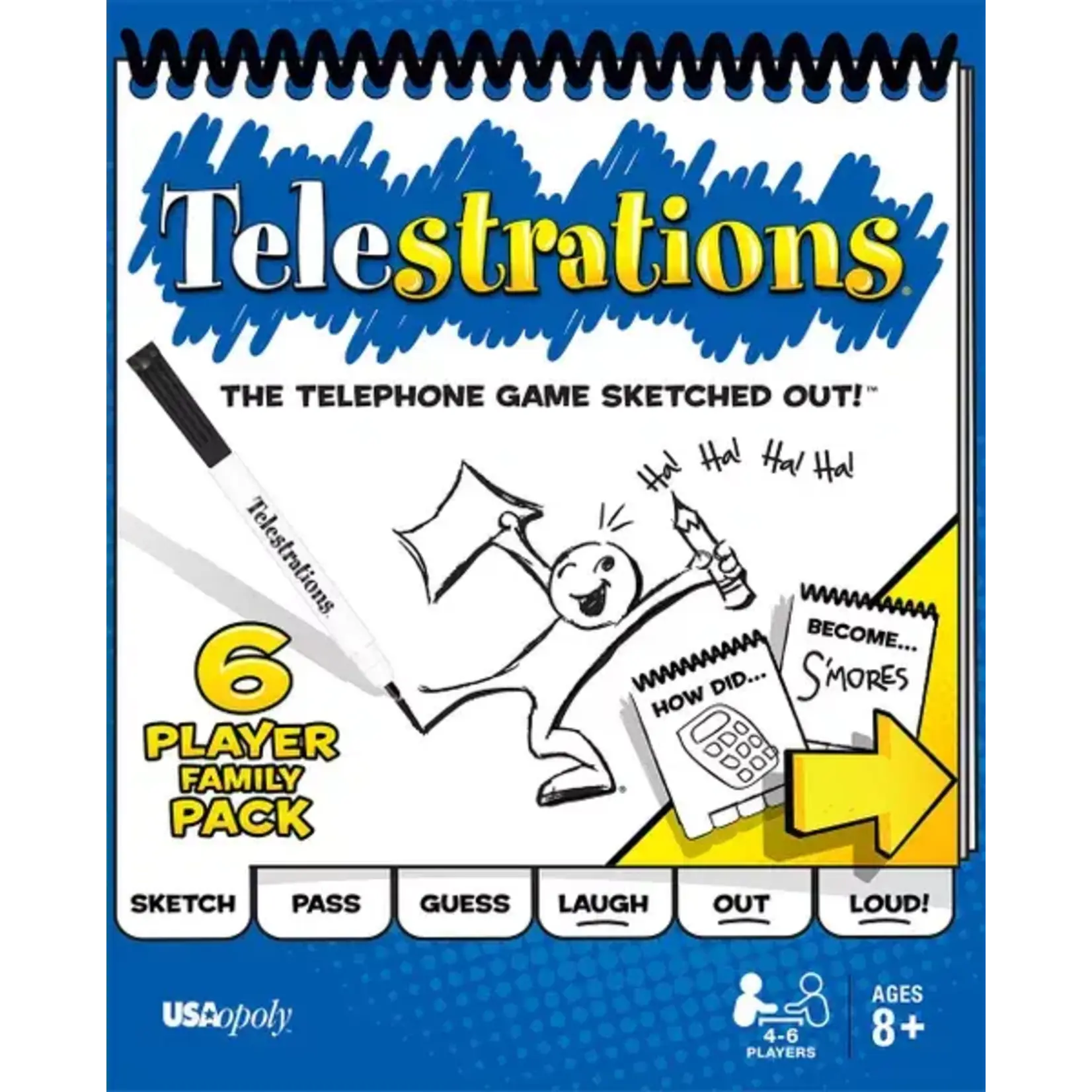 #10961 Telestrations: 6 Players Family Pack Dragon Cache Used Game