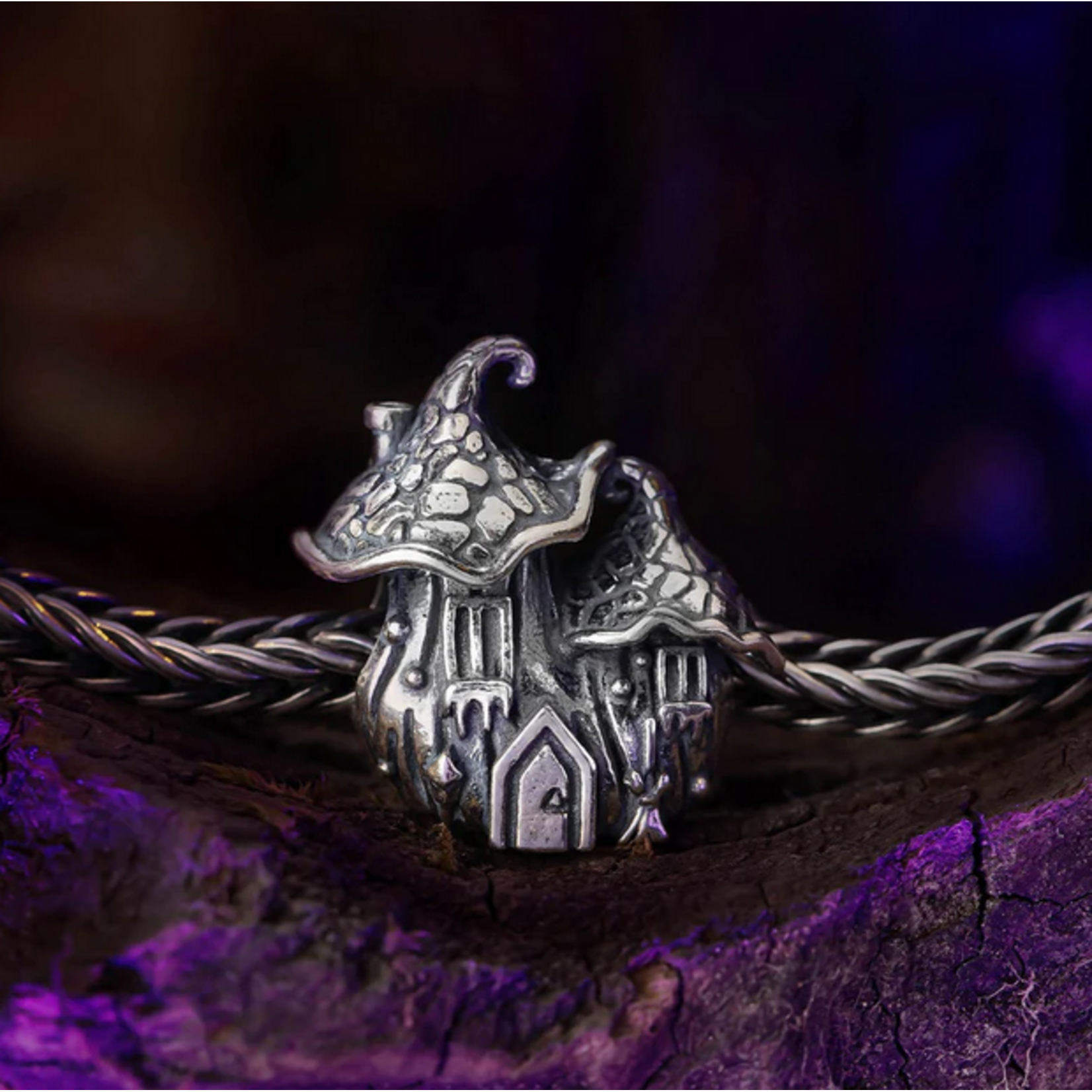 Elfbeads Witch's Cottage Charm - Sterling Silver