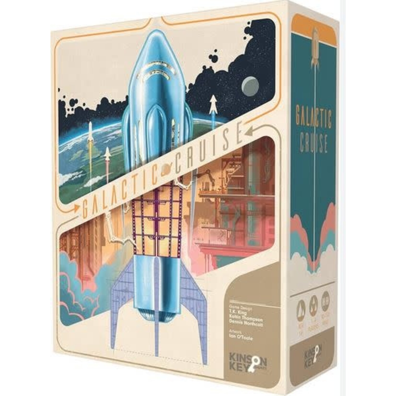 #10894 Galactic Cruise w/ Expansions, Playmat, and Deluxe Upgrade Dragon Cache Used Game