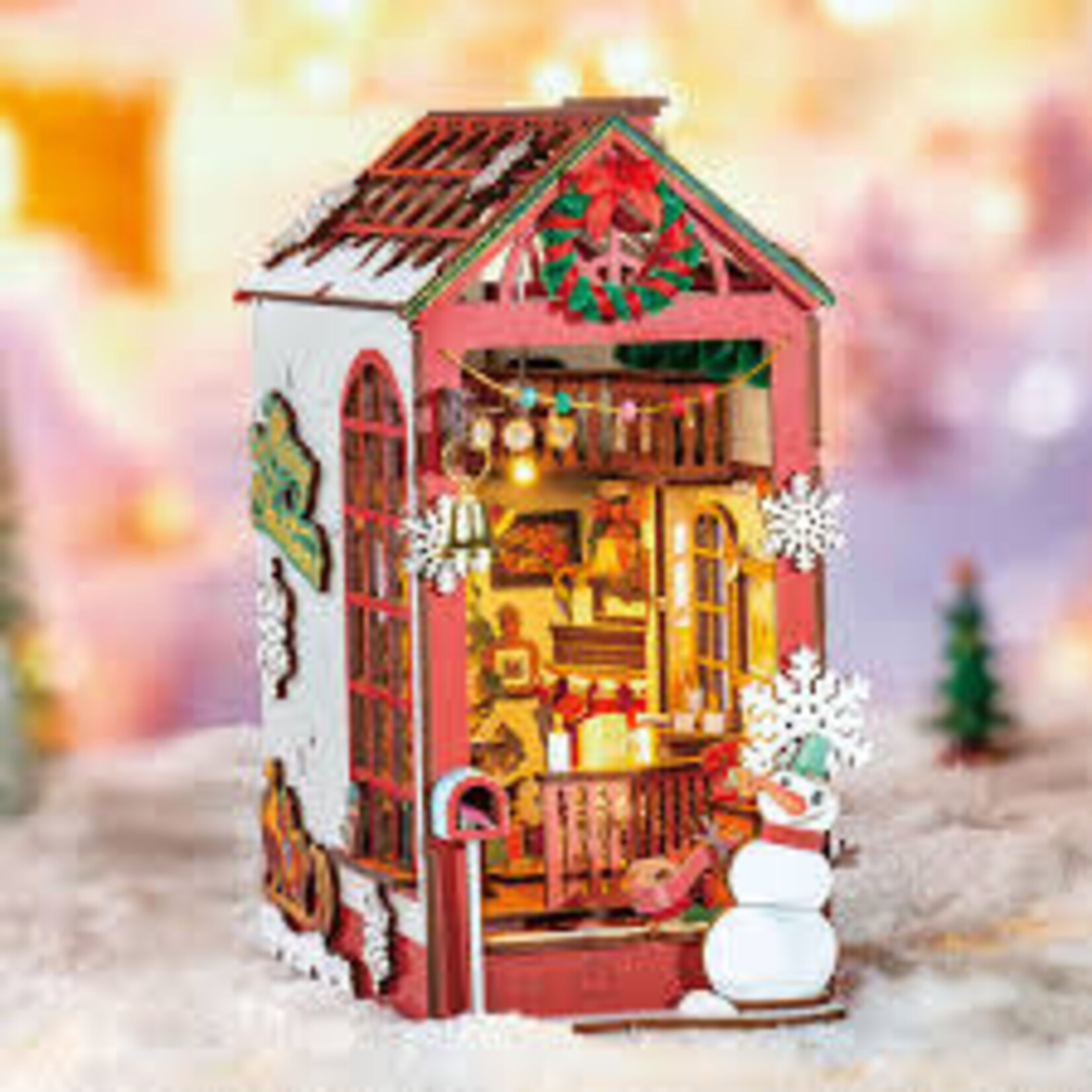 Book Nook Kit - Christmas Indoor Scene
