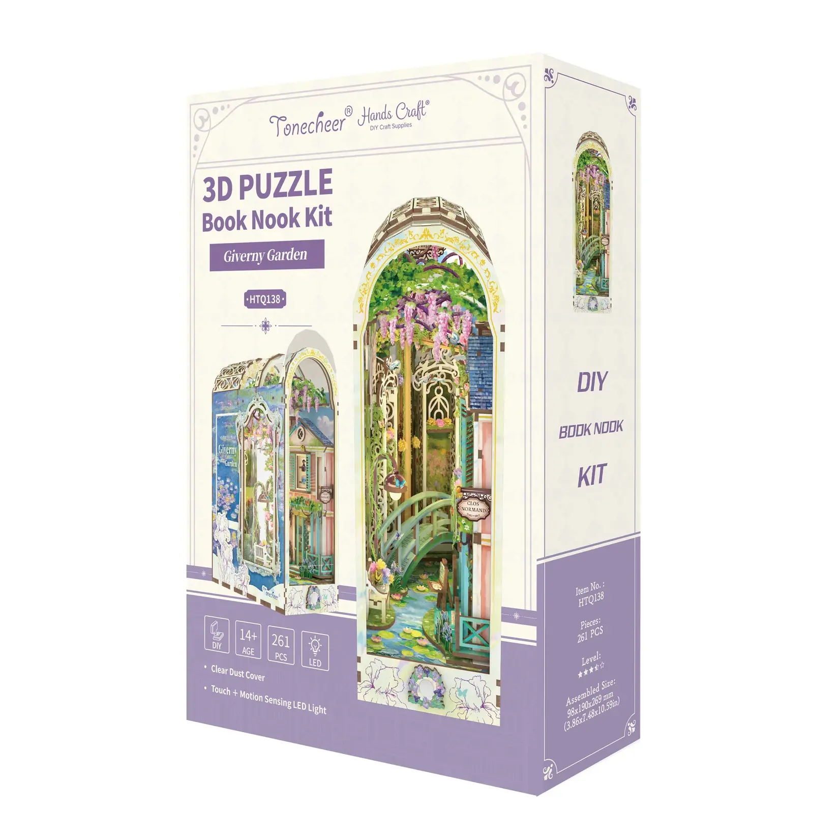 Book Nook Kit - Giverny Garden with Dust Cover